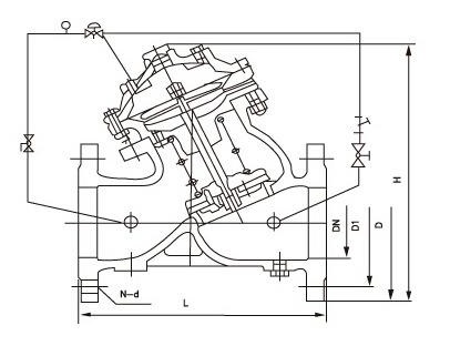 YX741X可調(diào)式減壓穩(wěn)壓閥結(jié)構圖